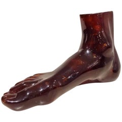 Sculpture in Amber Colored Resin by Pierre Giraudon