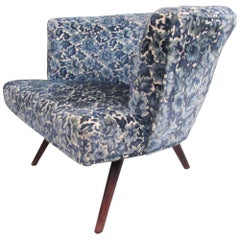 Mid-Century Modern Upholstered Club Chair