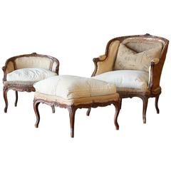Three-Piece Antique Duchette Brisee 1