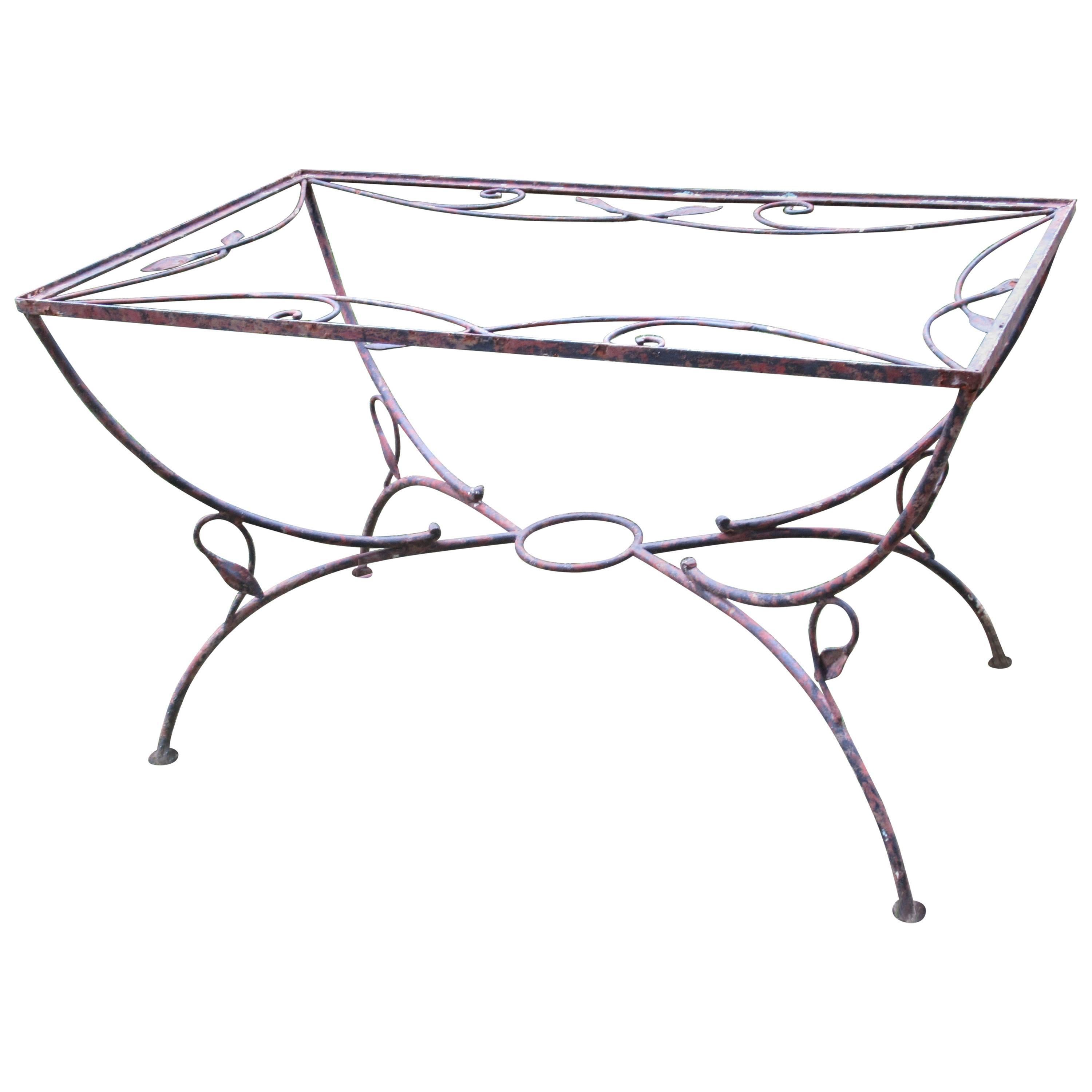 Wrought Iron Garden Dining Table Salterini