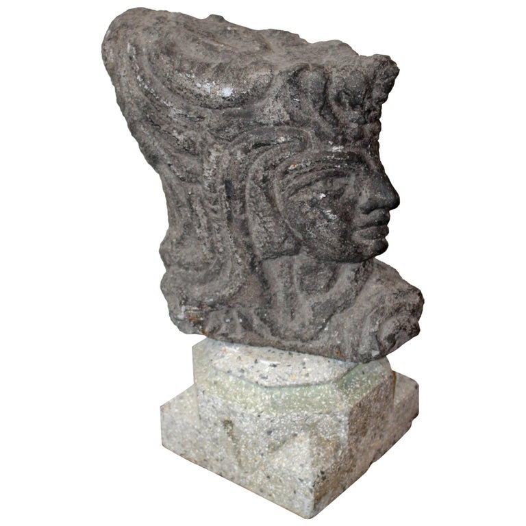 Italian MidCentury Trojan Head Sculpture at 1stDibs