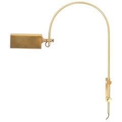 Articulate Brass Lucite Wall Lamp Attributed to Koch and Lowy, Germany, 1960
