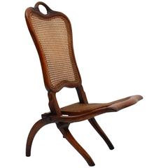 Antique Victorian Mahogany Folding Chair