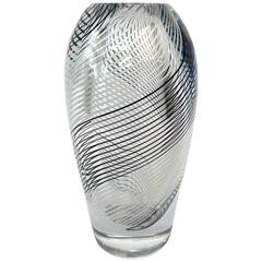 Vicke Lindstrand, Glass Vase, Signed LH 1269, Kosta