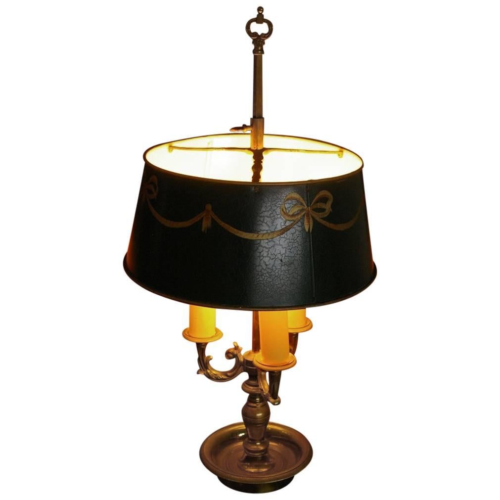 Vintage French Bouillotte Lamp in Louis XVI Style, 1960