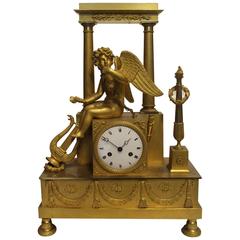 Early 19th Century Gilt Bronze Mantel Clock