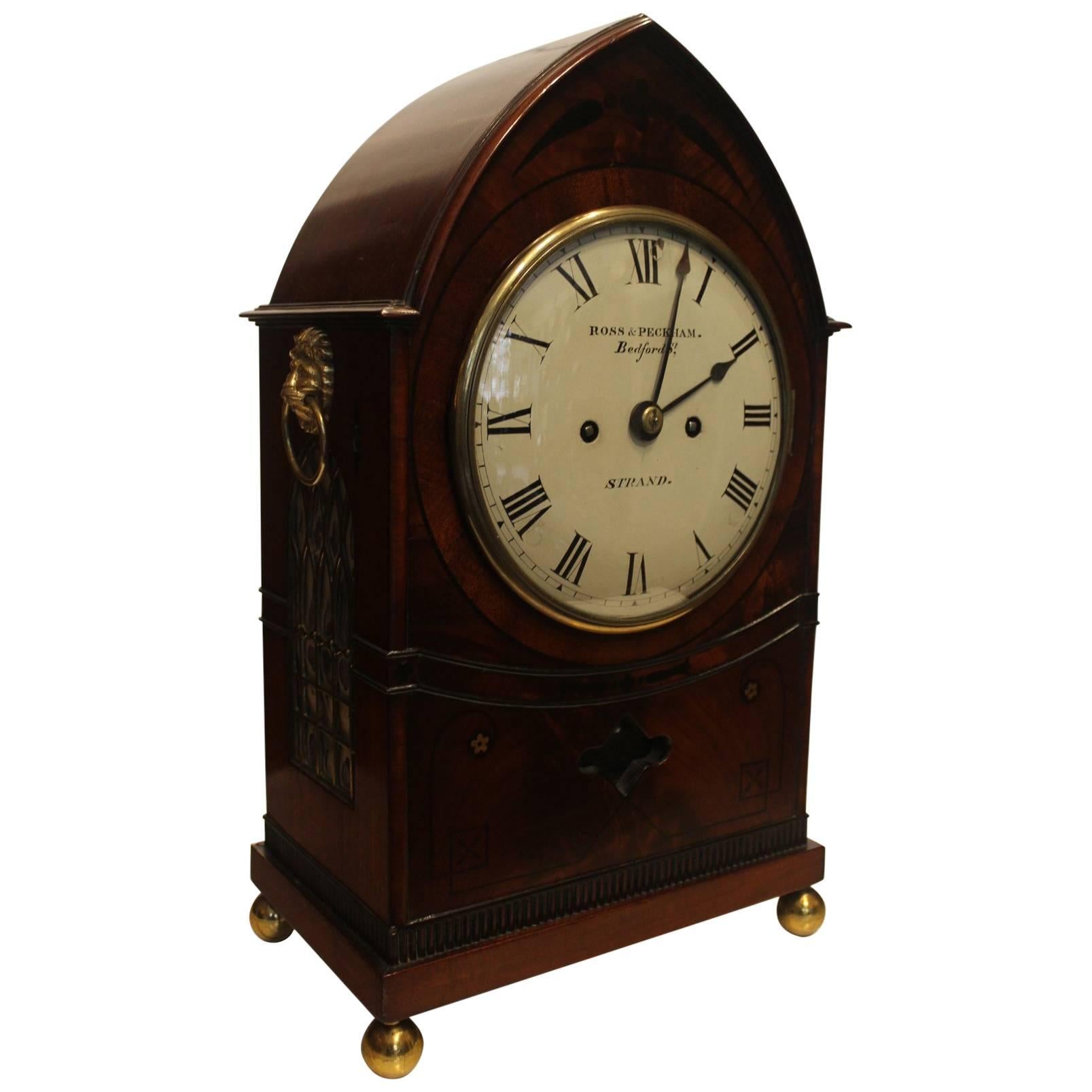 Early 19th Century Regency London Clock.  Circa 1820.