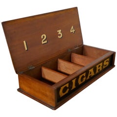 Antique Victorian Mahogany Cigar Box