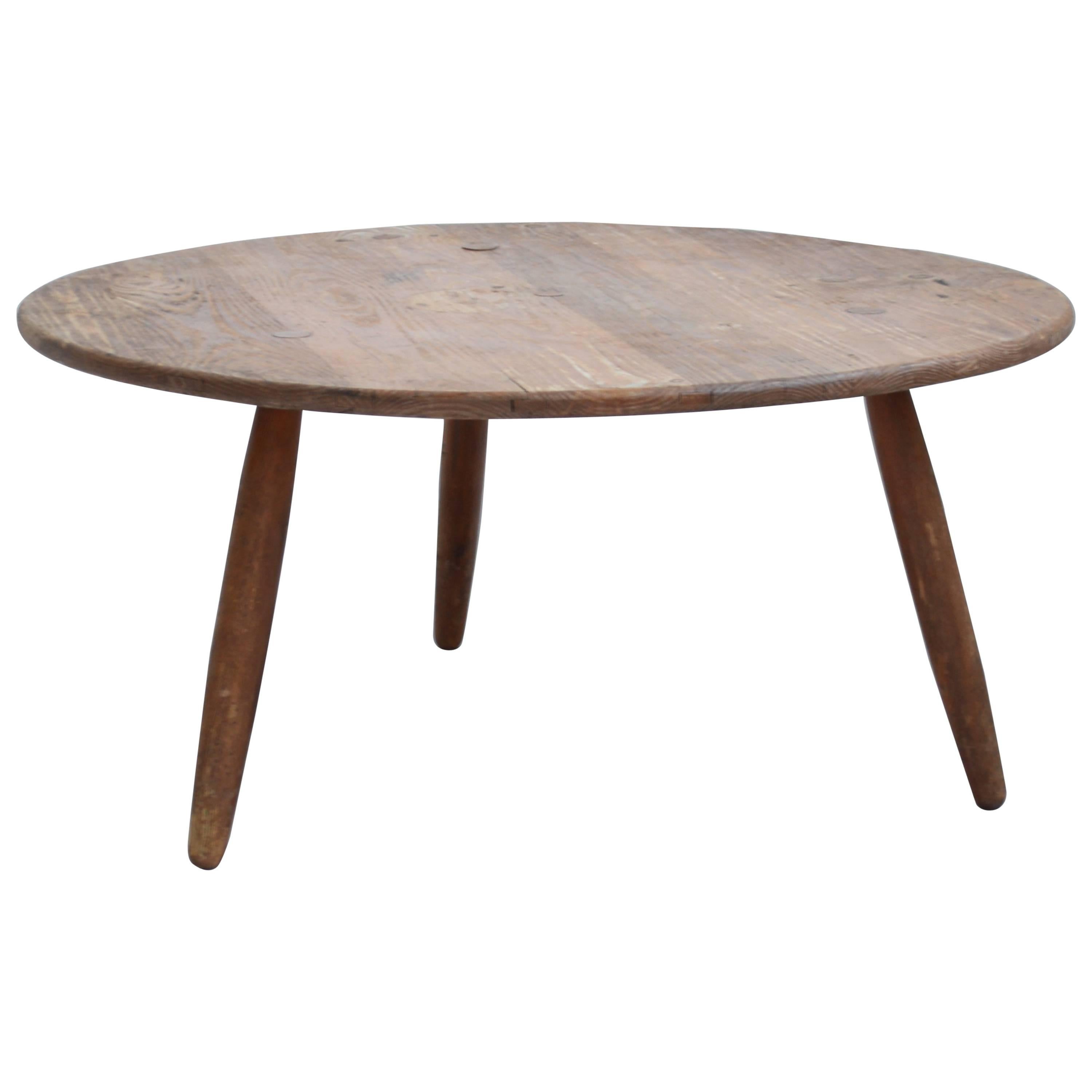Vintage Charlotte Perriand Attributed Coffee Table, Mid-Century, France