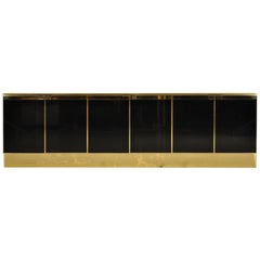 Large Lacquer and Gold Sideboard by Mario Sabot, Italy, 1970s