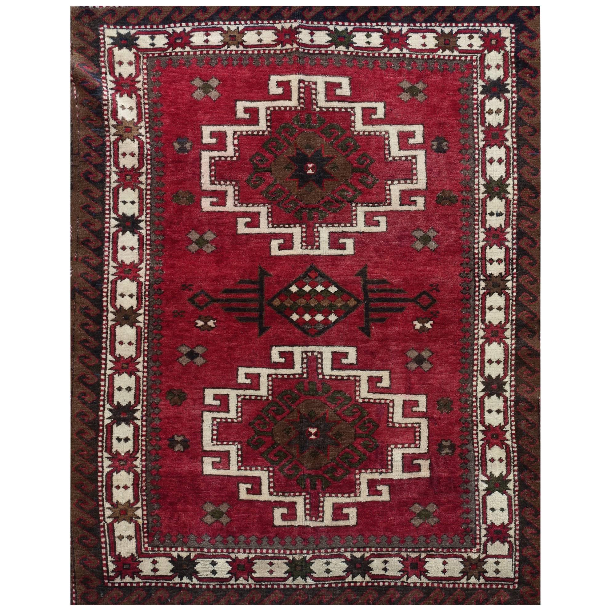 Mid-20th Century Turkish Kars Kazakh Rug