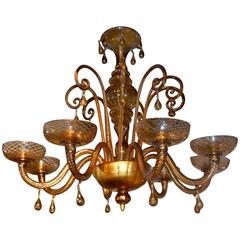 1930s Murano Chandelier by Venini