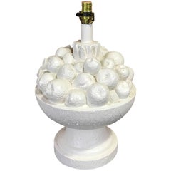 Large Blanc De Chine Bowl of Fruit Lamp, in the Manner of John Dickenson 10