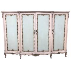 Rare French, Antique Original Paint Armoire 5