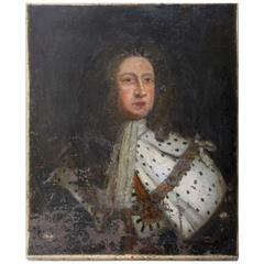 After Sir Godfrey Kneller, 18th Century Oil on Canvas Portrait of King George I