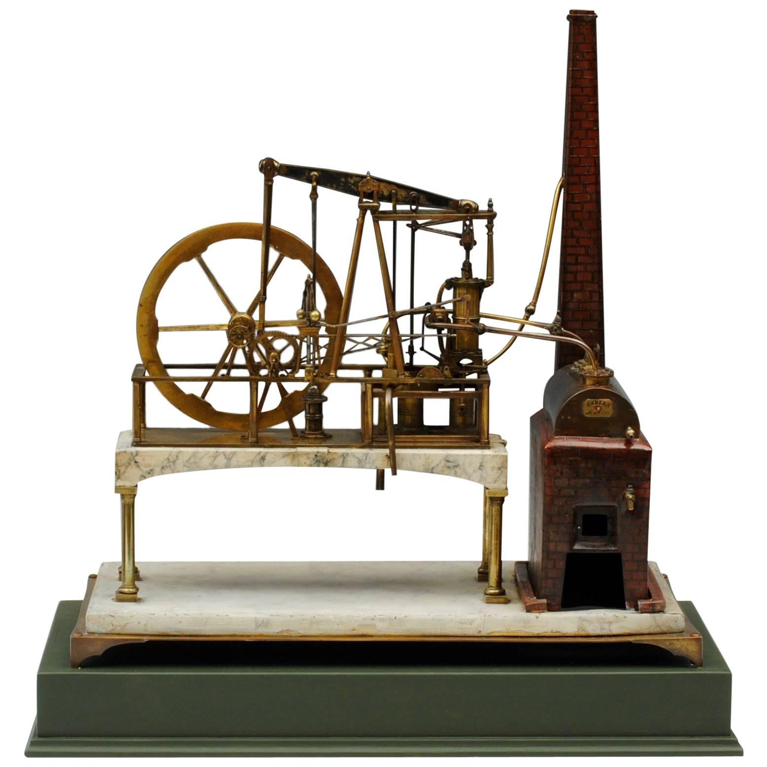 Superb Early 19th Century Model Watt Steam Engine
