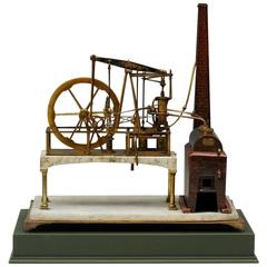 Antique Superb Early 19th Century Model Watt Steam Engine