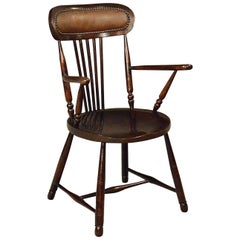 Elm Windsor Elbow Chair Quality Kitchen Dining Victorian Armchair, circa 1880