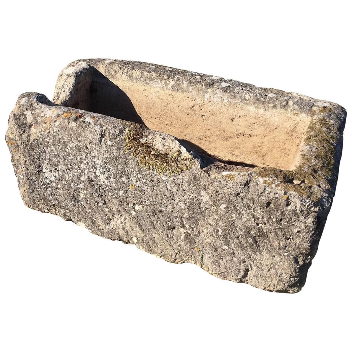 Large French Limestone Trough
