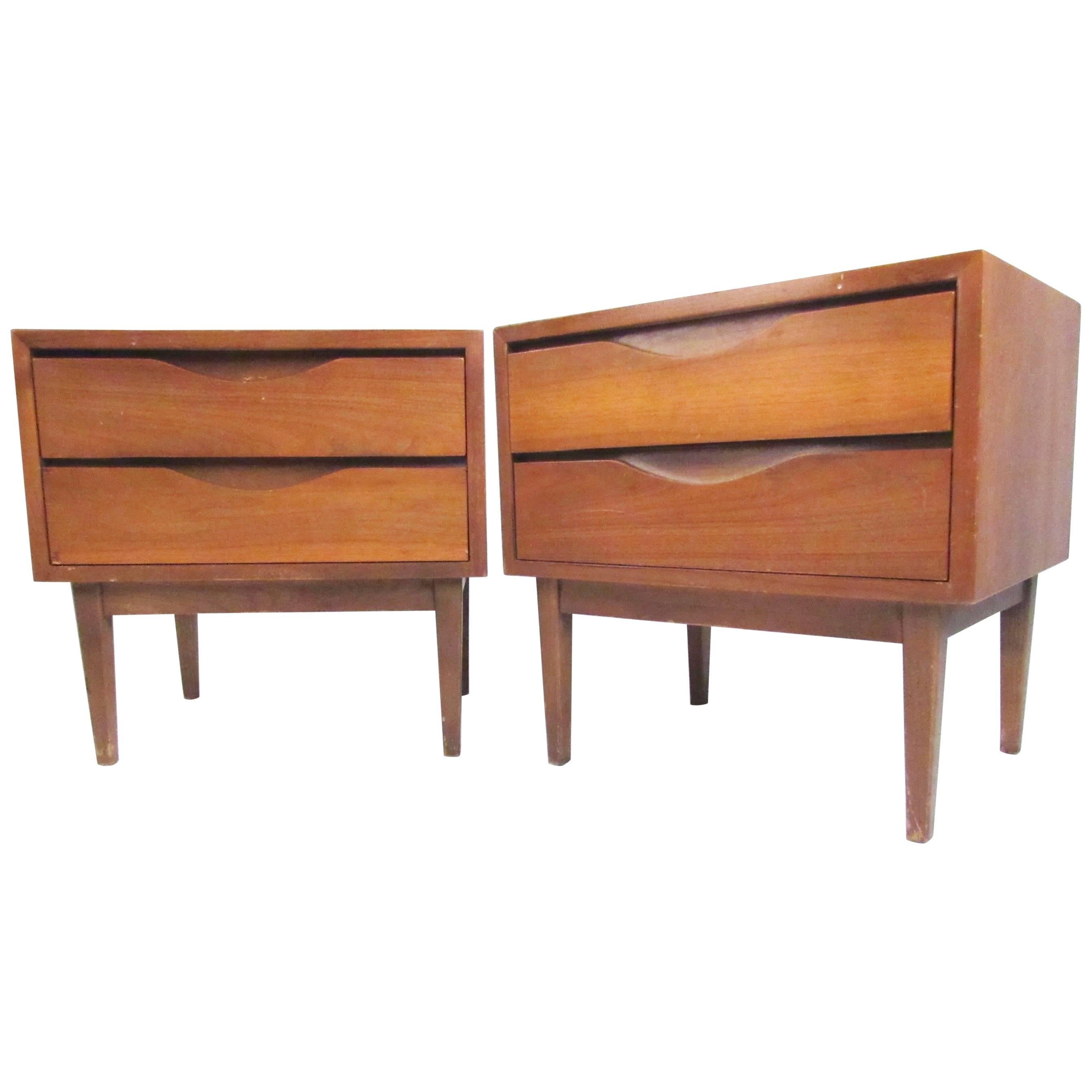 Pair of MidCentury Nightstands by American of Martinsville at 1stDibs