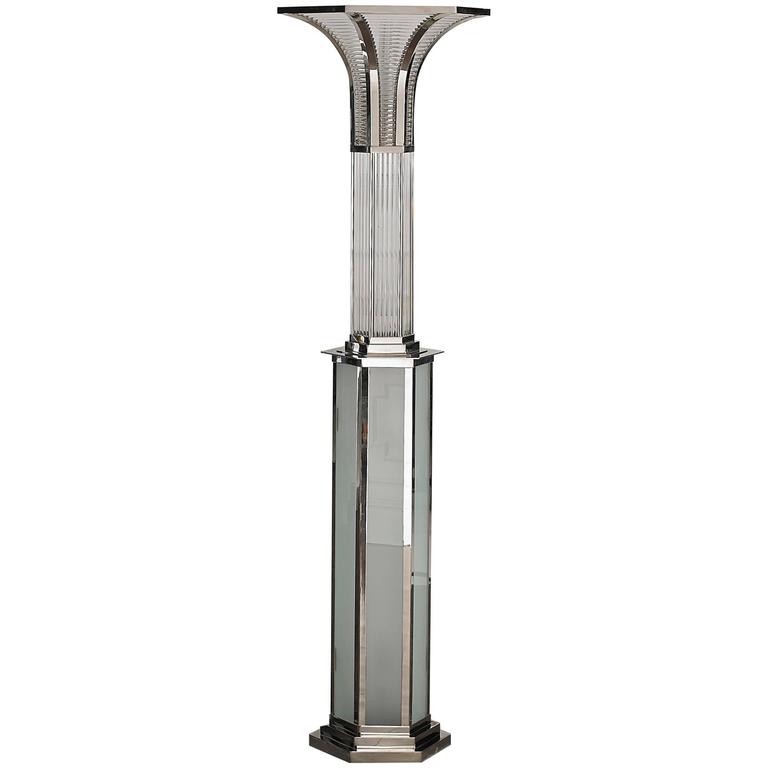Art Deco Lamp and Column For Sale at 1stDibs art deco columns, art