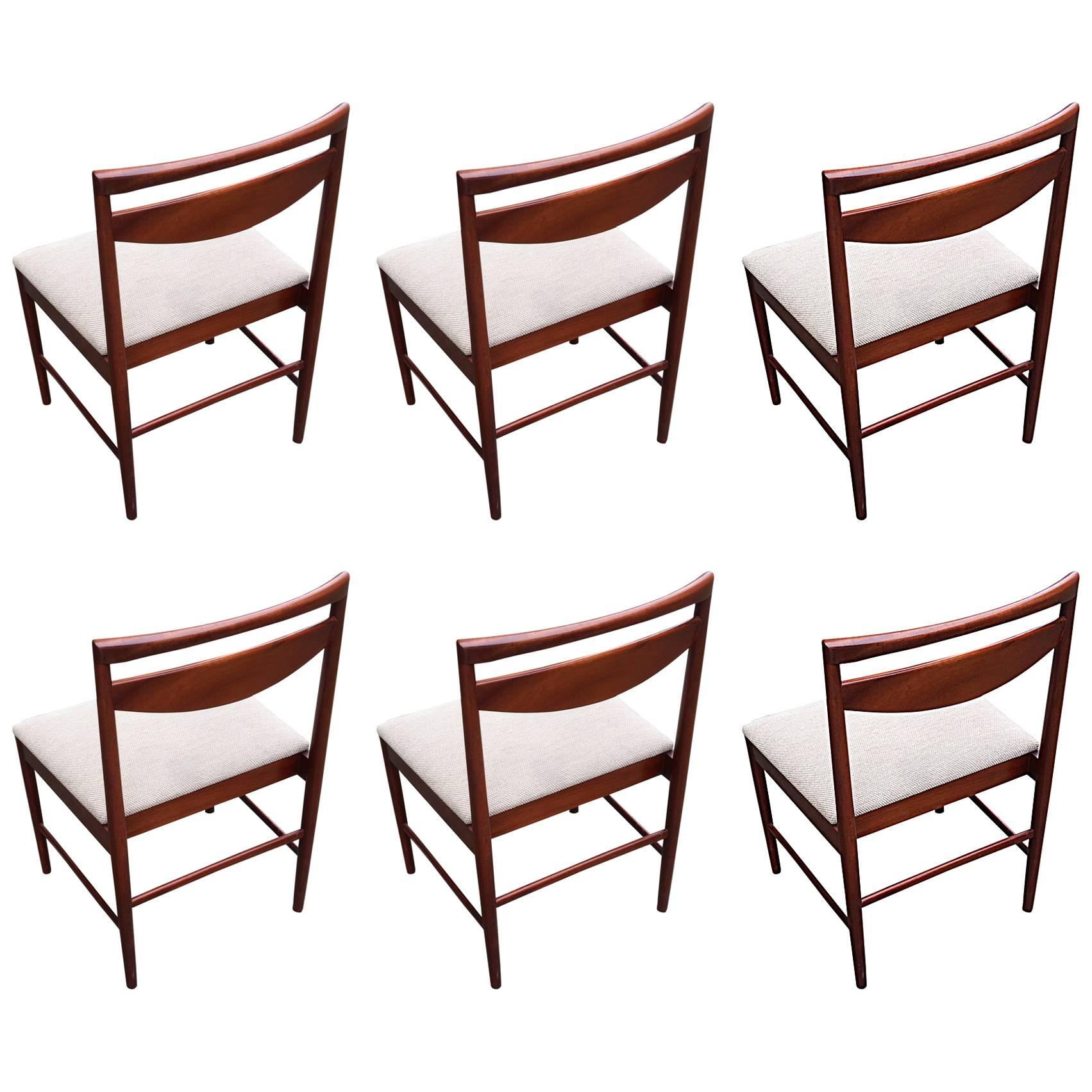 Mid-Century Dining Chairs by Tom Robertson for A.H. McIntosh, 1970s, Set of Six For Sale