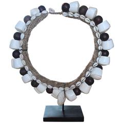 Decorative Shell Necklace on Iron Mount