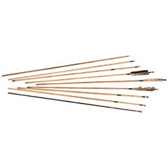 Japanese Used Collection of Nine Old Samurai Handmade Bamboo Arrows