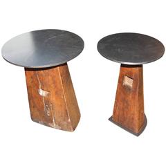 Vintage French Mahogany Maritime Element as End Table 5
