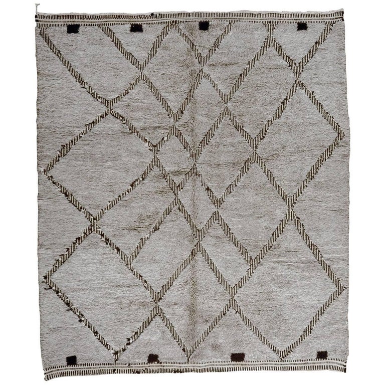 Gray Moroccan Berber Rug For Sale at 1stdibs
