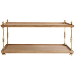 Nickey Kehoe Collection Turned Brass Cocktail Table 1