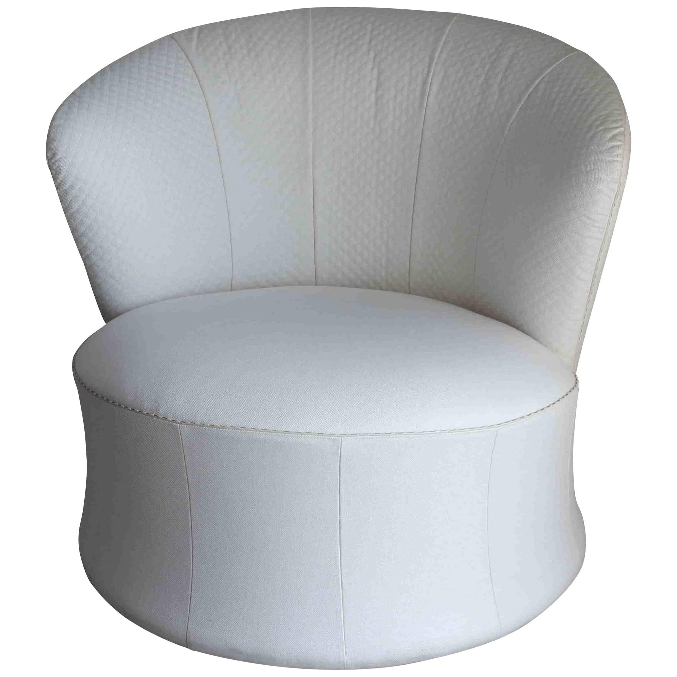 Fendi Casa Armchair Tait, Finest Fabric and Wood For Sale