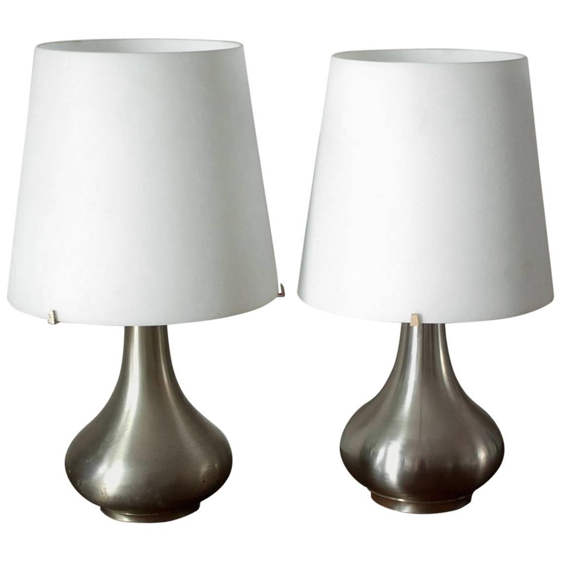 Max Ingrand, Fontana Arte, Two Table Lamps Model 2344
