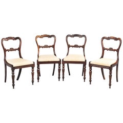 Set of Four Early Victorian Period Single Chairs
