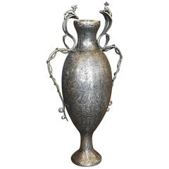 Antique Large Indian Brass Vase, circa 1900