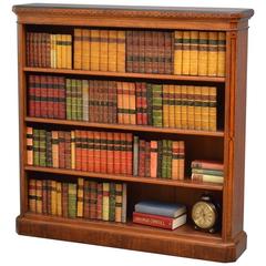 Antique Aesthetic Movement Oak Bookcase