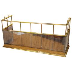 Late Victorian Brass and Wirework Fire Guard