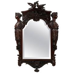 Victorian Mahogany Mirror