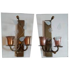 Pair of Wall Sconces in the Manner of Pietro Chiesa