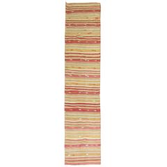 Vintage Turkish Kilim Runner 4