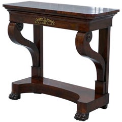 Console en acajou restaurée et estampillée d'origine James Winter & Sons, datant d'environ 1840