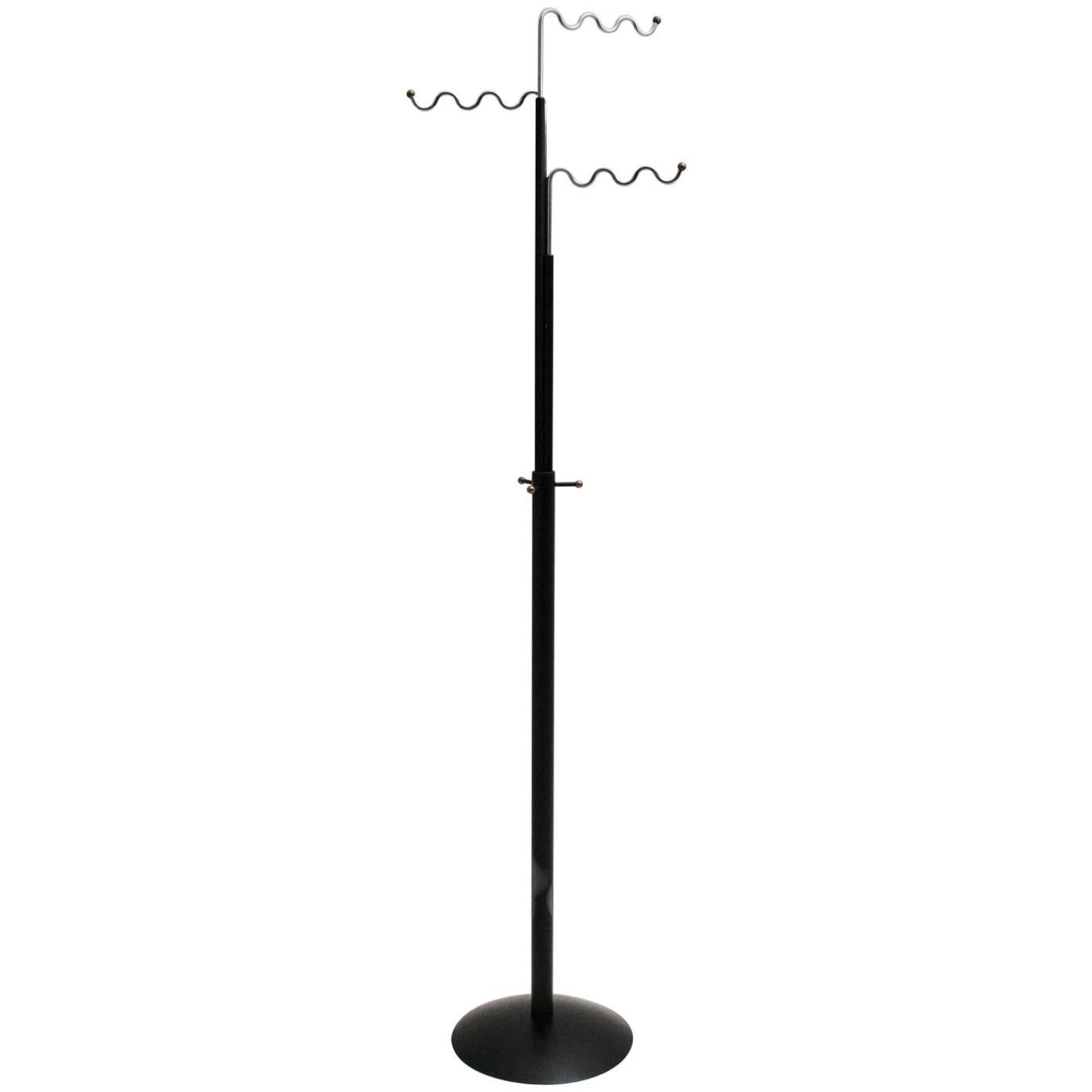 Black Modernist Coat Rack by Markus Börgens, Germany, 1980s