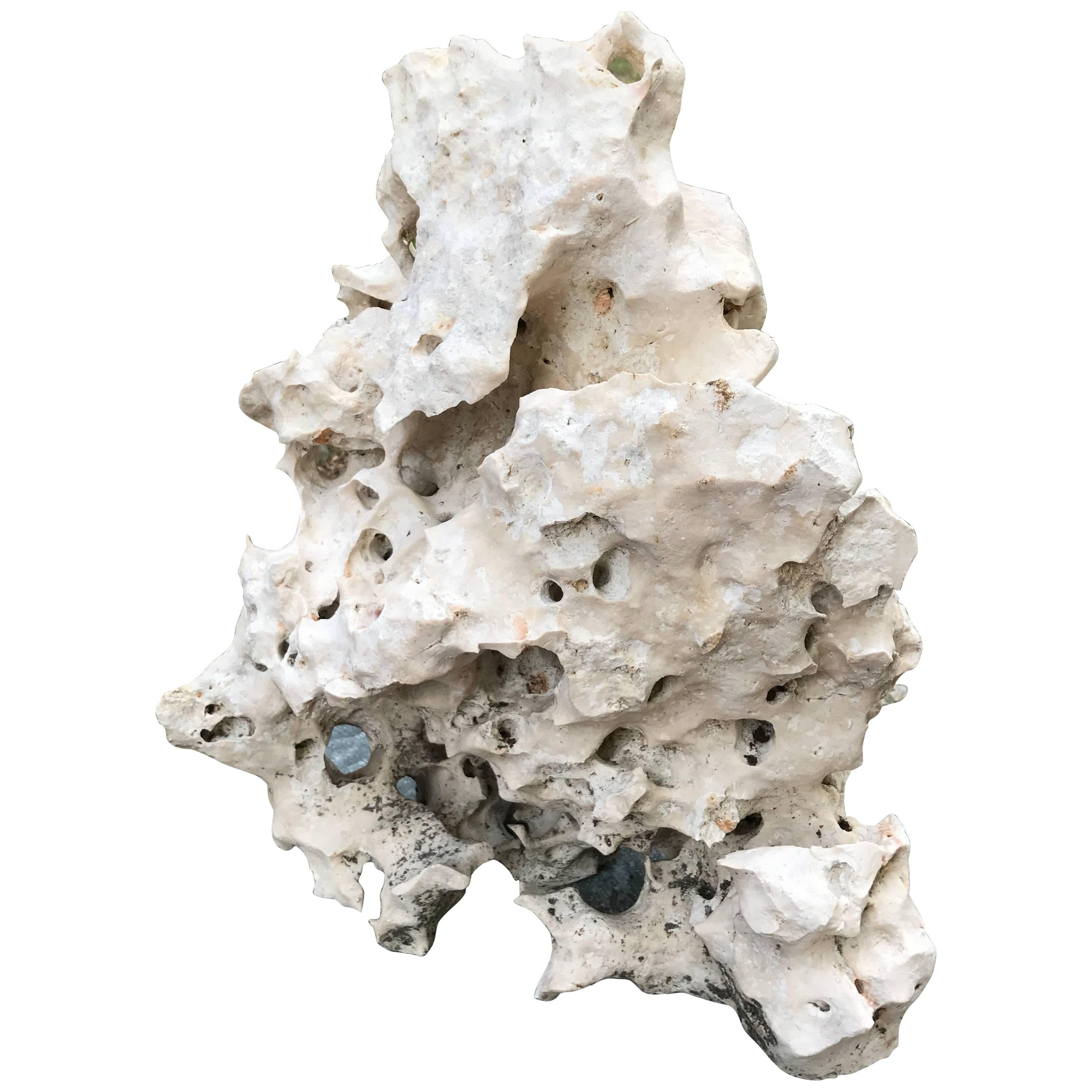 Pure White Natural Mountain Shape Infinity Stone Scholar Spirit Rock