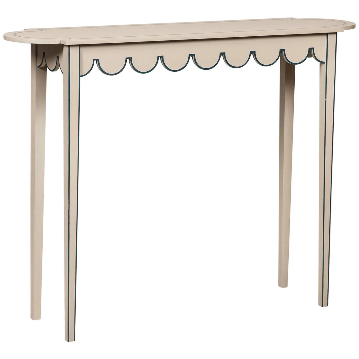 Large D-End Table