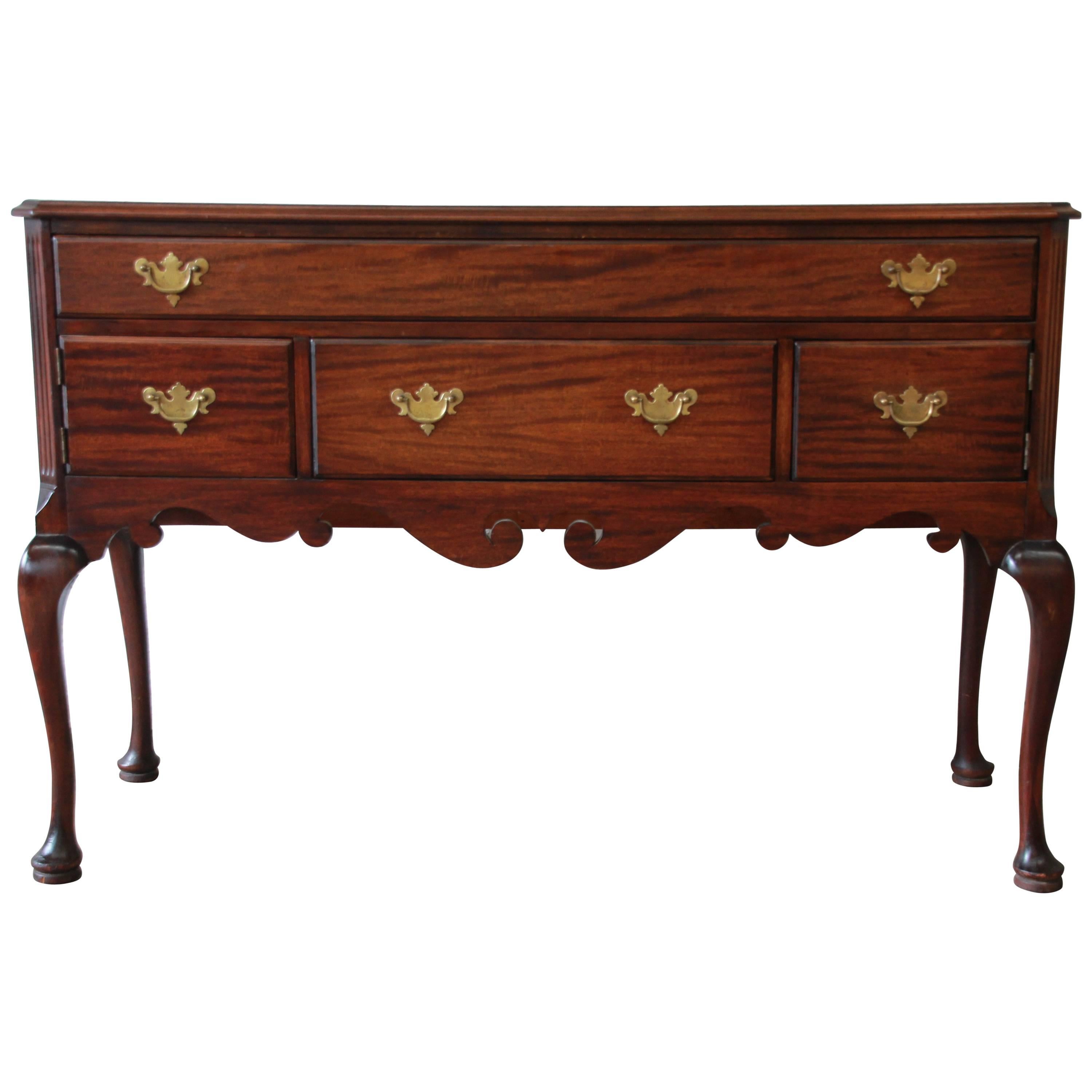 Baker Queen Anne Style Mahogany Sideboard Server, circa 1920