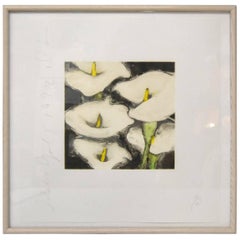 Donald Sultan Print, "Lillies" Signed and Numbered 110/125, 1992