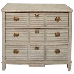 Unusual Reeded Chest of Drawers