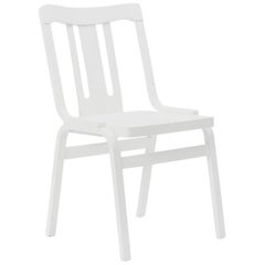 Vintage White Wooden Dining Chair