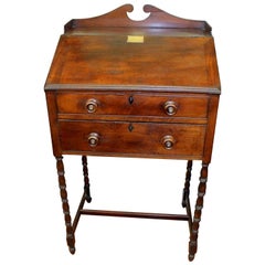 English 19th Century Sheraton Style Mahogany Clerk's Desk or Standing Desk
