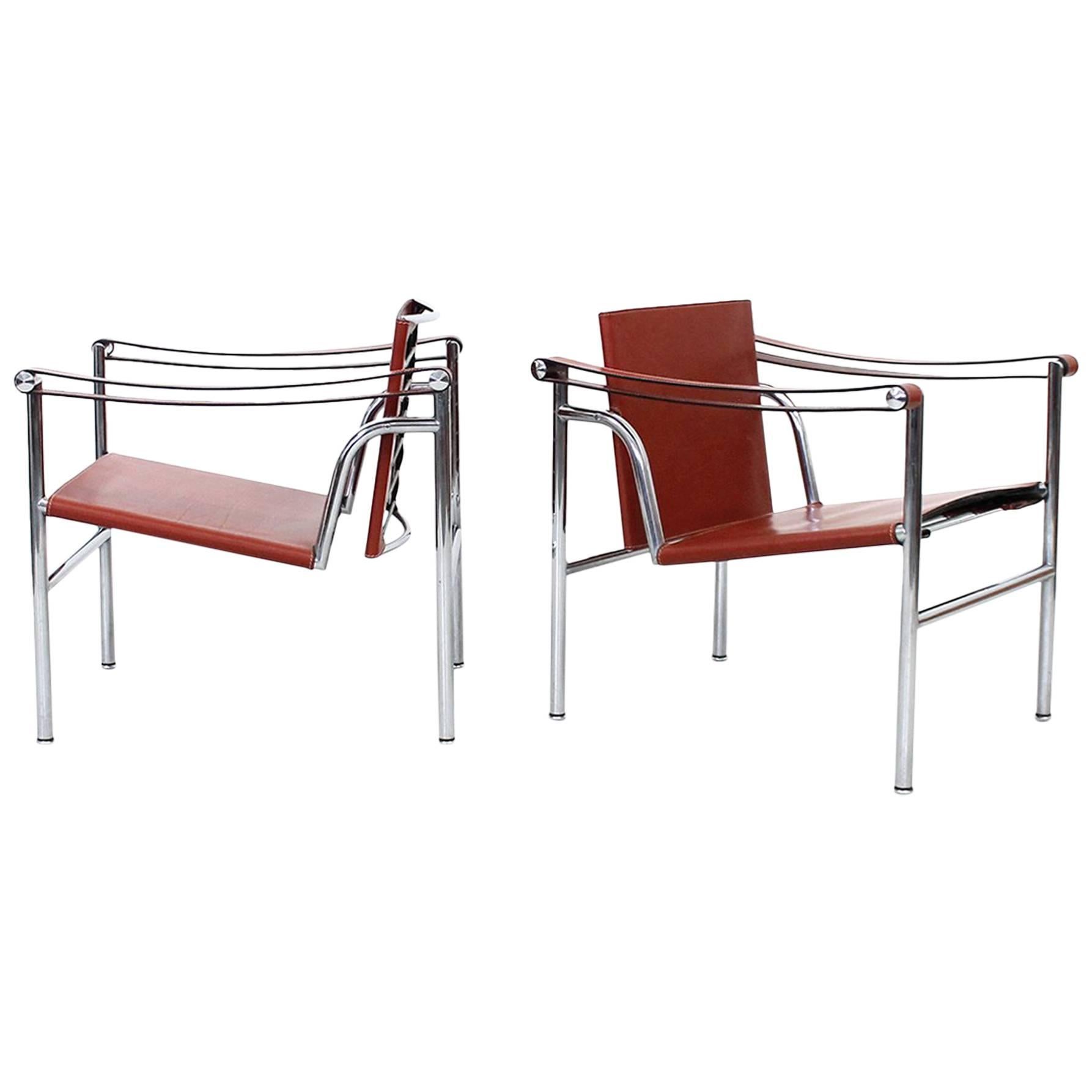 Pair of Le Corbusier LC1 Lounge Chairs for Cassina